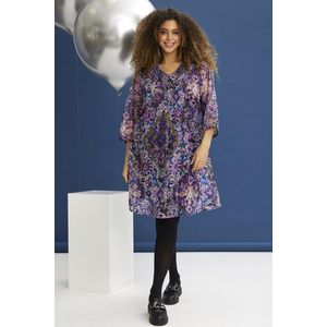 ZHENZI jurk Dido voile print