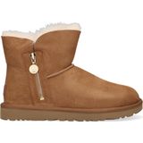UGG W Bailey Zip Mini Vachtlaarzen - Warme Laarzen - Dames - Camel - Maat 39