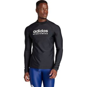 adidas Sportswear Rashguard met Lange Mouwen - Heren - Zwart- L