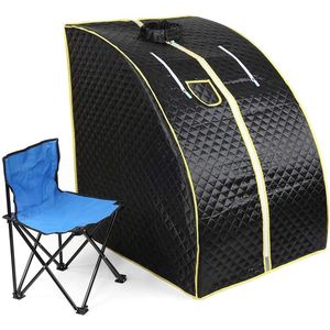 Draagbare Stoomsauna 1000W - Infrarood Sauna voor Thuisgebruik met Afstandsbediening