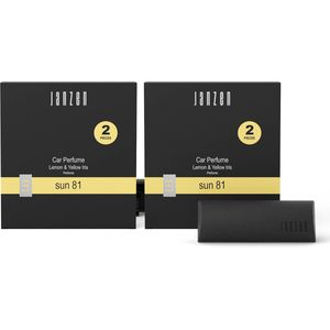 JANZEN - Car Perfume - Autoparfum - Sun 81 - Zomers en Zwoel - 2 x 2 stuks