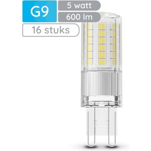 Modee LED Lamp G9 - 5W 2700K 600 LM 230V - LED Lamp insteek - Warm Wit - 16 stuks