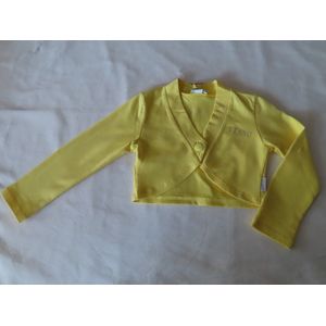 Bolero -Kort gilet - Meisjes - Geel - Effen - 5 jaar 110