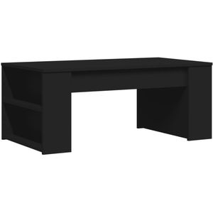 vidaXL Salontafel - Salontafels - Bijzettafel - Banktafel - Salontafel 102x50x45 cm bewerkt hout zwart