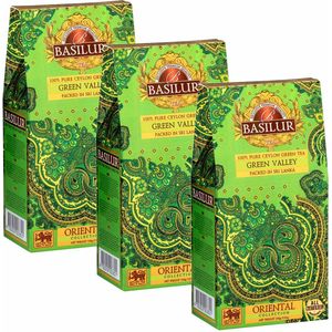 BASILUR - Green Valley, Hooggebergte groene thee uit Sri Lanka, 100g