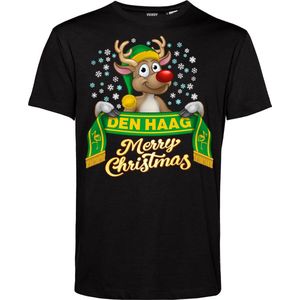 T-shirt Den Haag | Foute Kersttrui Dames Heren | Kerstcadeau | ADO Den Haag supporter | Zwart | maat XXL