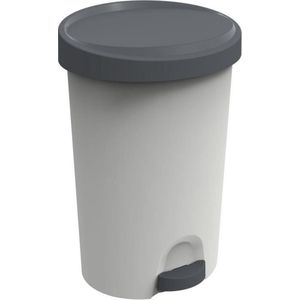 Stepy EDA-emmer 45 L - Apédale - Voor zak 50 L - 40,9 x 35,1 x 60,4 cm - Betongrijs - Kunststof