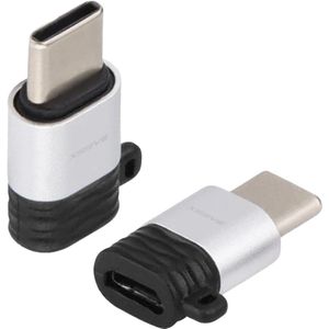2x OTG Kabel Converter - USB C naar Micro USB Adapter - Micro-USB (Female) to USB-C (Male) Verloop