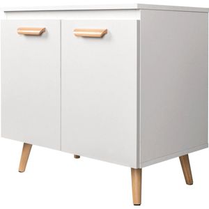Badkamermeubel - Praktische Onderkast - Wastafelkast - Badkamer Kast - 60 x 40 x 60,5 cm - Wit