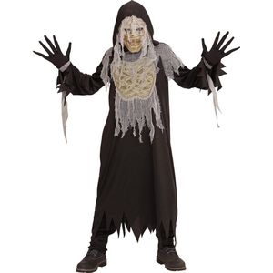 Widmann - Mummie Kostuum - Mummie Smurfafa - Jongen - Zwart - Maat 158 - Halloween - Verkleedkleding
