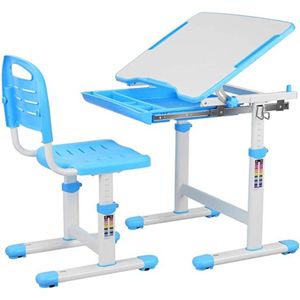 Happyment Kinderbureau - Kindermeubel - Speeltafel - kinderbureau - Tekentafel - Blauw