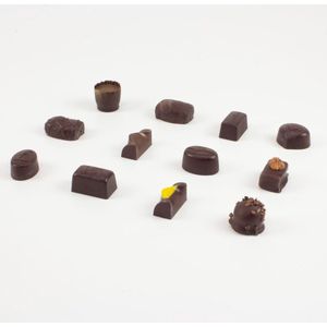 Ambachtelijke bonbons pure chocolade - 6 Stuks