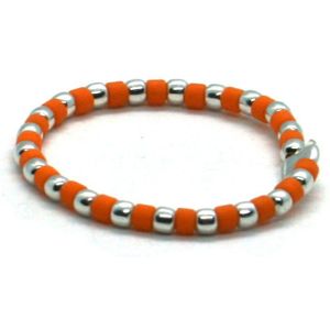 Teenring 925 sterling zilver Oranje 1.5mm