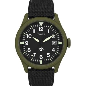 Timex Traprock TW2W34400 Horloge - Textiel - Zwart - Ø 43 mm