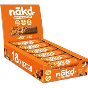 Nakd Glutenvrije & Vegan Energiereep - Carrot Cake - 18 repen x 35 gram