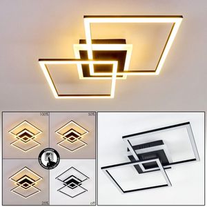 Belanian - 3-delige Vierkante Plafondlamp - Muurlamp - Industriële lamp - LED lamp - Vintage lamp - Hanglamp - Zwart - design lamp - sfeerlamp