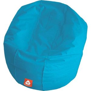 Whoober ronde zitzak Ibiza L outdoor turquoise - Wasbaar - Voor binnen en buiten