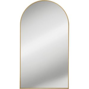 Grote Passpiegel Ovaal Goud - Metaal - Spiegel - Hangspiegel - Wandspiegel - 180x100 cm
