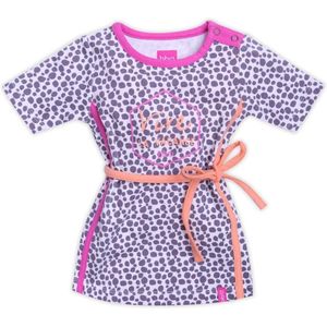 Beebielove Babykleding Meisjes Bruin Zomerjurkje Vive la vacance - 74