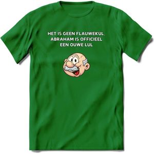 Het is geen flauwekul T-Shirt | Grappig Abraham 50 Jaar Verjaardag Kleding Cadeau | Dames – Heren - Donker Groen - M