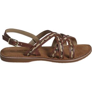 Vertbaudet Leren sandalen met kruisbandjes