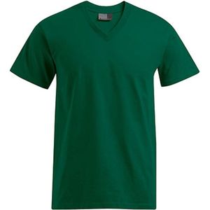 Herenshirt 'Premium V-neck' met korte mouwen Forest - 4XL