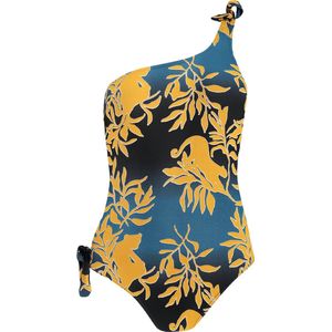 Barts Marilla One Shoulder One Piece old blue Dames Badpak - Maat 40