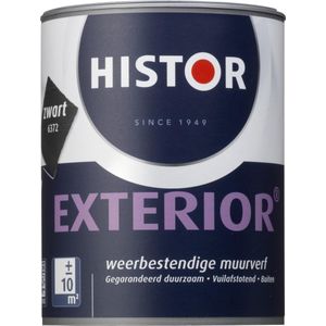 Histor Exterior Muurverf Zwart 6372 1 liter