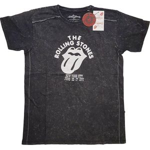 The Rolling Stones - NYC '75 Heren T-shirt - M - Zwart