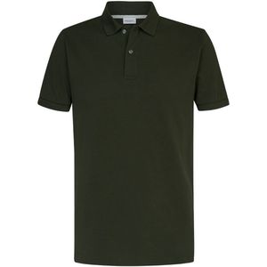 Profuomo slim fit heren polo - army groen - Maat: S