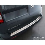 RVS Achterbumperprotector passend voor VW Transporter T5 2003-2015 (alle) & T6 2015- / FL 2019- (met achterdeuren) 'XL' 'Ribs'