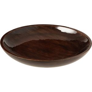 J-Line kom Laag Mango - hout - bruin - large