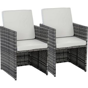 Tuinstoelen set 2 stoelen Chicago - ""Florida"" - Grijs
