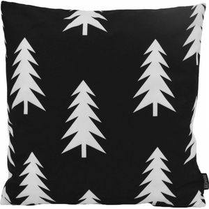 White Trees Kussenhoes | Dennenbomen | Katoen/Polyester | 45 x 45 cm