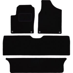 Zwarte veloursmatten voor: Volkswagen Sharan I minivan (1995-2010)