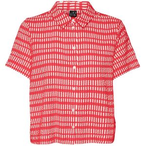 Vero Moda VMDIXIE SS SHORT SHIRT - Bittersweet Red