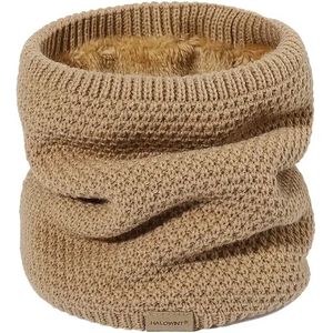 Bovista Nekwarmer - Dames - Fleece - Motor - Bandana - Masker - Colsjaal - Sjaal - Gewatteerd - Skiën - Warm - Rekbaar - Khaki