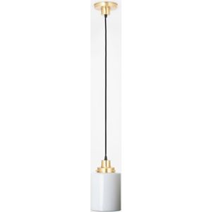 Art Deco Trade - Hanglamp aan snoer Strakke Cilinder 20's Messing