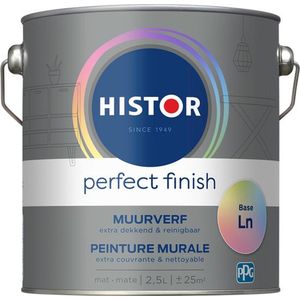Histor Perfect Finish Muurverf Reinigbaar Matt - 1L - RAL 9010 | Zuiver Wit