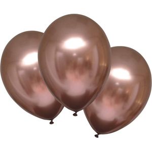 Amscan Ballonnen Metallic 27,5 Cm Latex Koper 6 Stuks