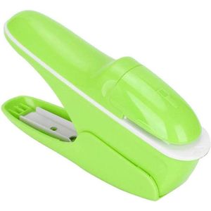 Nietmachine zonder nietjes ABS voor Boekpapier - Capaciteit van 7-9 vel (Groente)
