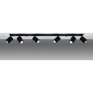 - LED Plafondspot zwart MERIDA - 6 x GU10 aansluiting