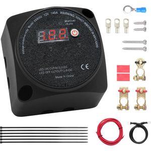 Dubbele Accu-Isolatorset 12v 140amp Handmatige En Automatische Vsr-Modi Met Lcd-Scherm voor Atv, Utv, Camper, Enz.