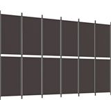 vidaXL-Kamerscherm-met-6-panelen-300x200-cm-stof-bruin