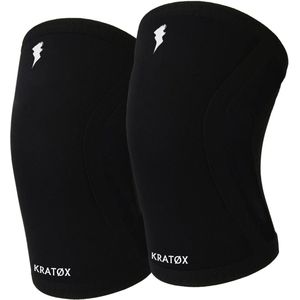KRATØX 2 Stuks Premium Elbow Sleeves 7mm - Elleboog Brace - Compressiekousen - Heavy Lifting - Bench Press - Fitness - Crossfit - Maat XL