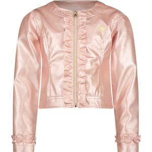 Meisjes nep leren jasje - Arlene - Baroque roze