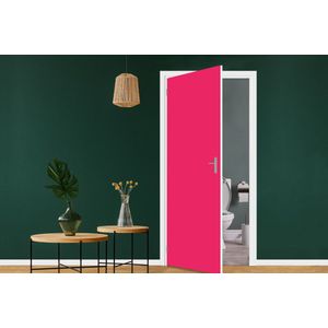 Deursticker Karmijn - Kleuren - Palet - Roze - 80x205 cm - Deurposter