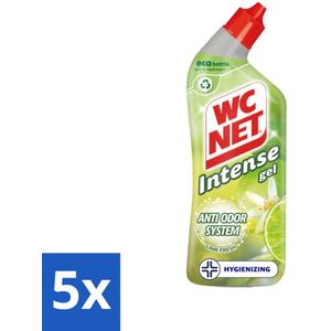 WC Net - Toiletreiniger - Gel - Met Limoen- 750 ml - Bulkverpakking - 5 stuks