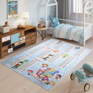 Tapiso Emma Vloerkleed Kinderkamer Babykamer Kleed Educatieve Speelmat- 140x200