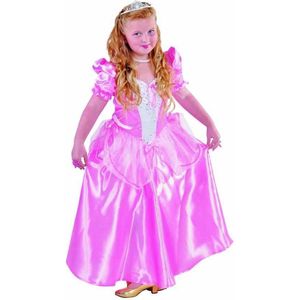 Magic By Freddy's - Koning Prins & Adel Kostuum - Elegante Roze Prinses Sprookjes Verhaal - Meisje - Roze - Maat 164 - Carnavalskleding - Verkleedkleding